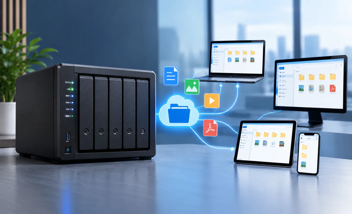 Webyne data hall — server cabinets in our own facility