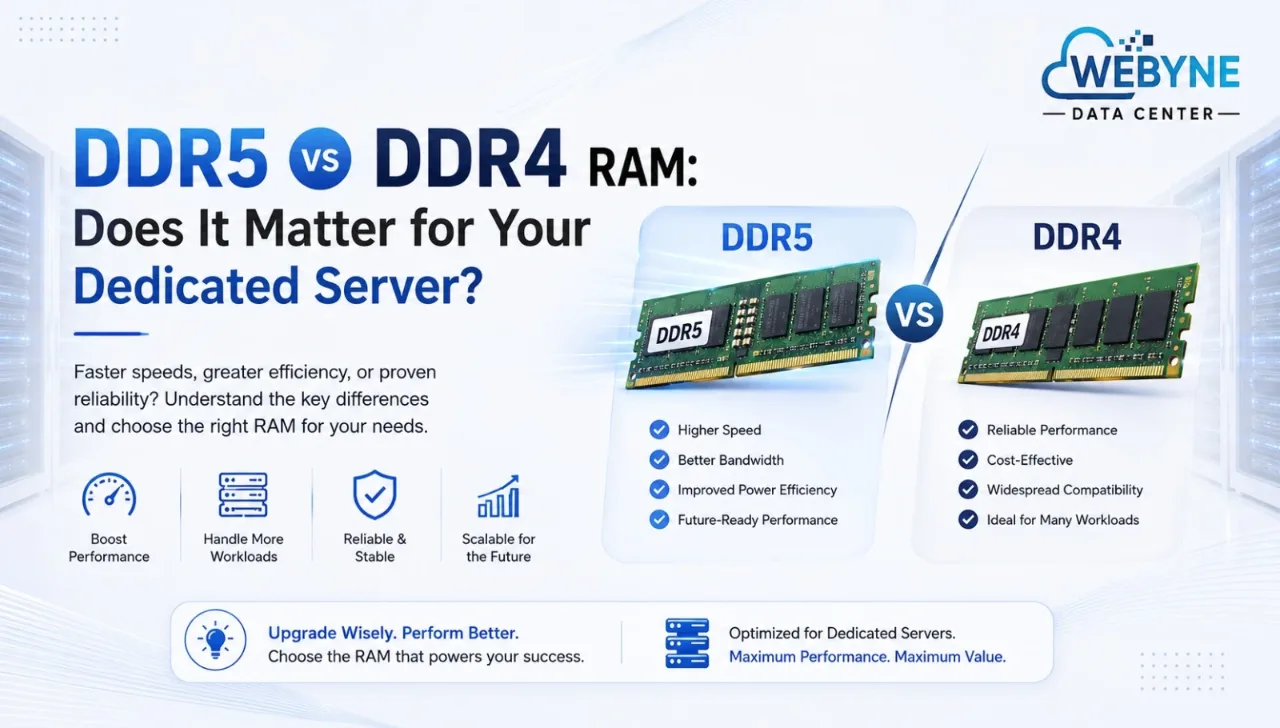 DDR5 vs DDR4 RAM: Does It Matter for Your Dedicated Server?